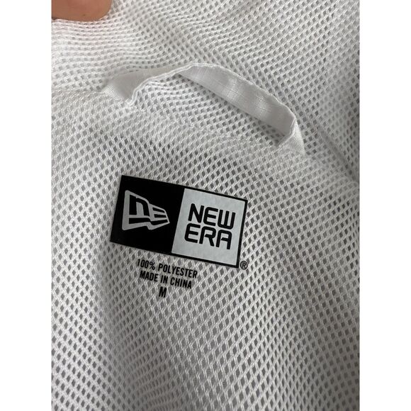 NWT Boston Celtics Ripstop Quarter-Zip Hoodie New Era NBA Windbreaker Gray/White - Picture 8 of 13